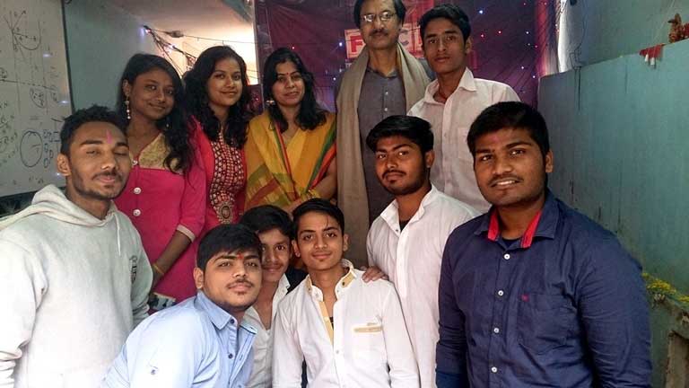 Group photo of the students after Puja